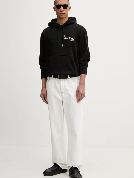 Traperice Calvin Klein s kapuljačom crna