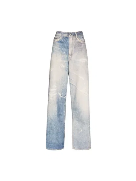 Boyfriendy Our Legacy z nadrukiem niebieskie