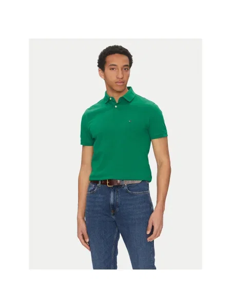 Tommy Hilfiger Pólóing Regular Fit zöld