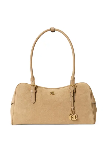 Szarvasbőr kézitáska Lauren Ralph Lauren