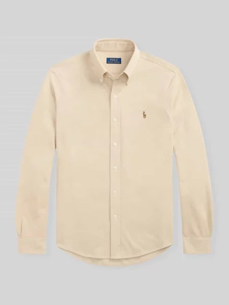 Koszula casualowa o kroju regular fit z czystej bawełny Polo Ralph Lauren beżowa