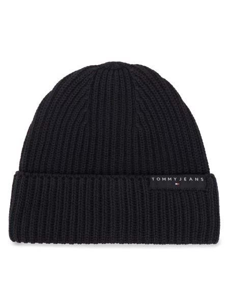 Tommy Jeans Căciulă Tjm Linear Logo Beanie negru