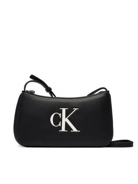 Τσάντα Calvin Klein Bold Ck Mini Bag Μαύρο λευκό