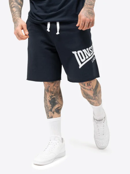 LONSDALE Pantaloni Polbathic bleumarin alb