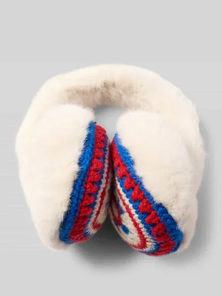 Nauszniki z obszyciem ze sztucznego futra model ‘Crochetti’ Barts niebieskie