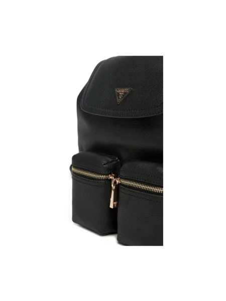 Plecak GUESS Manhattan II Flap Backpack Black Universal czarny