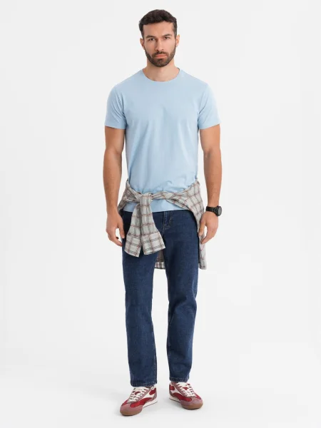 Tricou Ombre clasic albastru