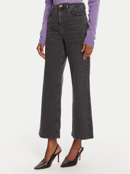 LOLA CASADEMUNT Jeansy Wide Leg szary