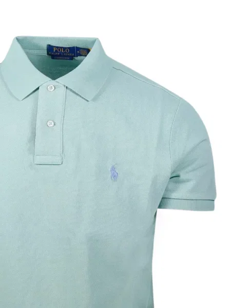 Поло тениска Polo Ralph Lauren бродирана синьо