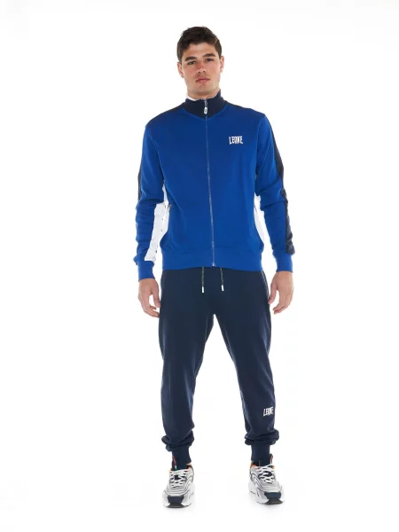Bluza z pełny błyskawiczny na co dzień niebieska