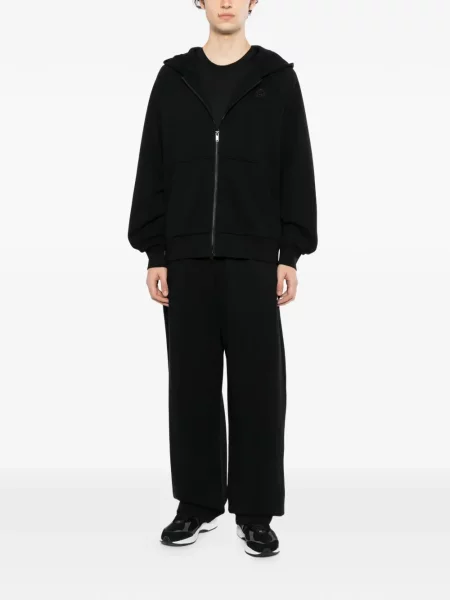 Pantaloni Moose Knuckles alergare cu autograf negru