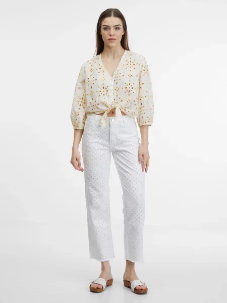 Pantaloni Orsay alb
