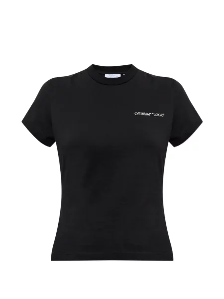 Tricou Off-white cu broderie alb
