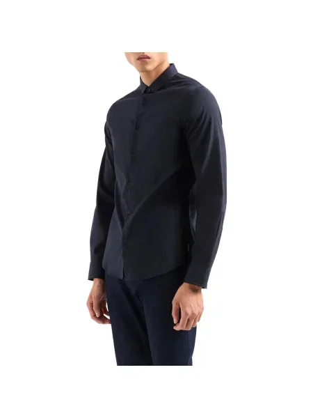 Cămașă Armani Exchange business albastru