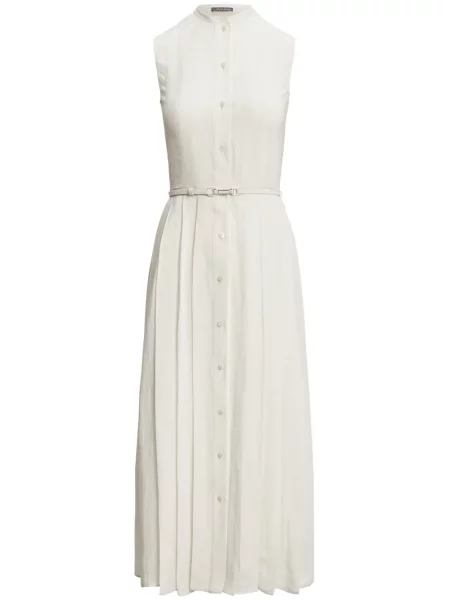 Sukienka midi Ralph Lauren Collection plisowana do kolan garniturowa