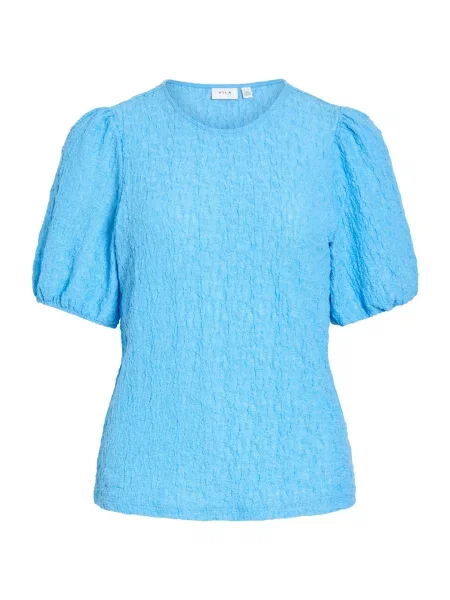 VILA Bluză VIFALL deschis albastru