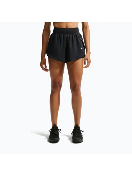 Pantaloni scurți de antrenament pentru femei Nike Pro Sculpt black/white alb