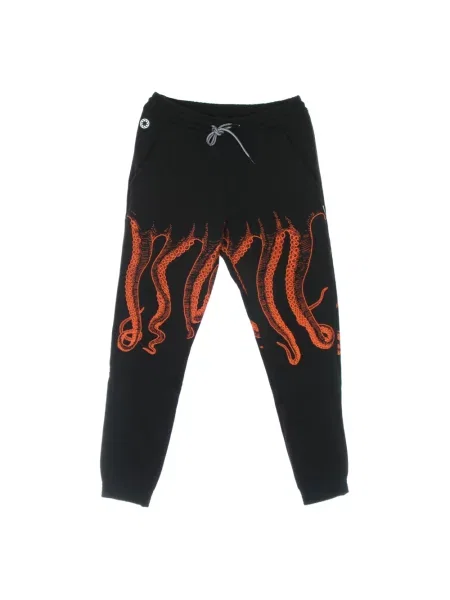 Lekkie spodnie dresowe Octopus czarne
