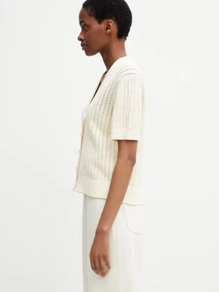 Anine Bing FLYNNE CARDIGAN κρεμ ζακέτα με Γυναικεία μπεζ