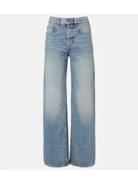 Blugi cu picior larg Saint Laurent albastru