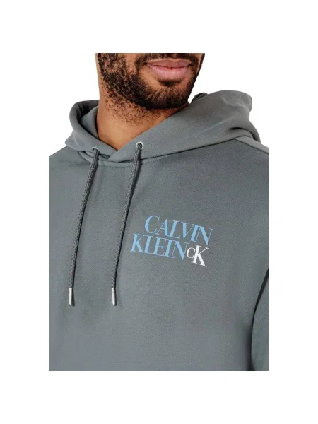 Geacă de blugi Calvin Klein Jeans gri