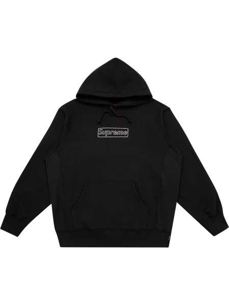 Hanorac cu glugă Supreme negru