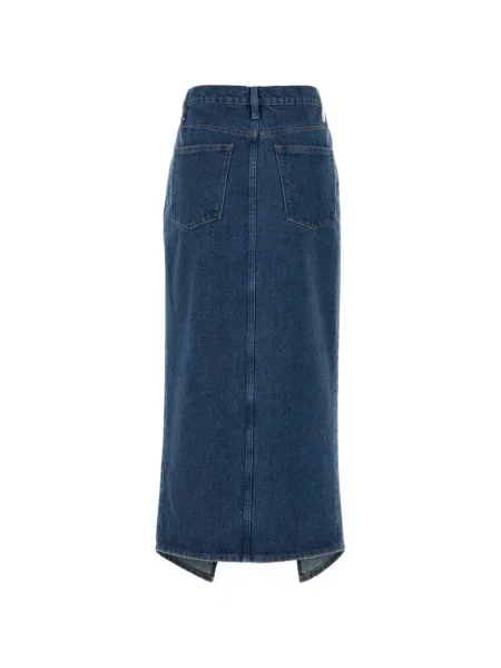 Fustă din denim Jil Sander albastru