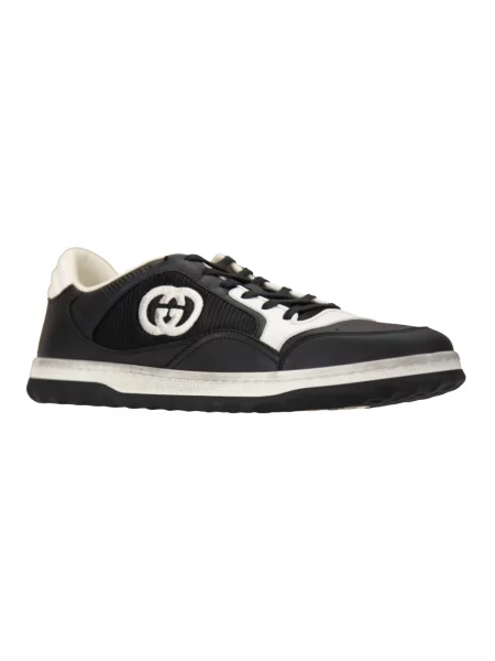 Sneakersy Gucci skórzane czarne