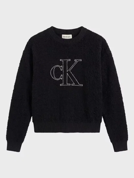 Букле свитер Calvin Klein черный
