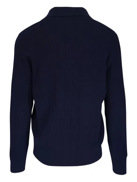Gulerat tricou polo Brunello Cucinelli albastru