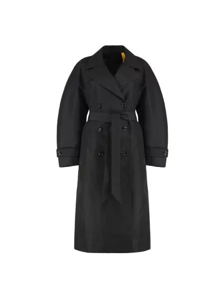 Długi trencz Moncler czarny