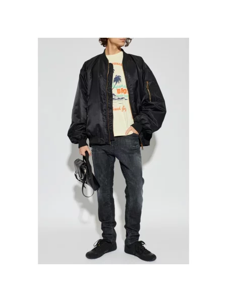 Jeansy Dsquared2 typu teddy czarne