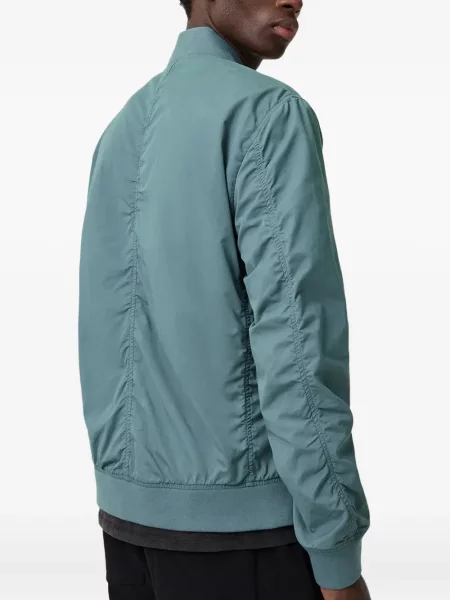 Geacă bomber Allsaints cu broderie albastru