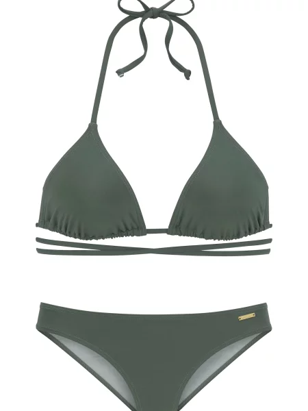 BRUNO BANANI Costum de baie două piese oliv