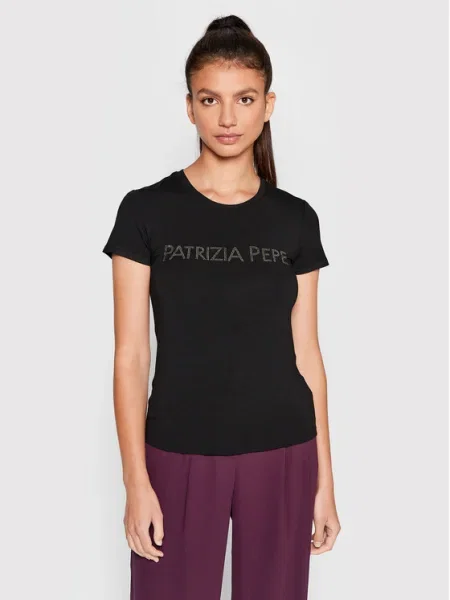 Tricou Patrizia Pepe scurt negru