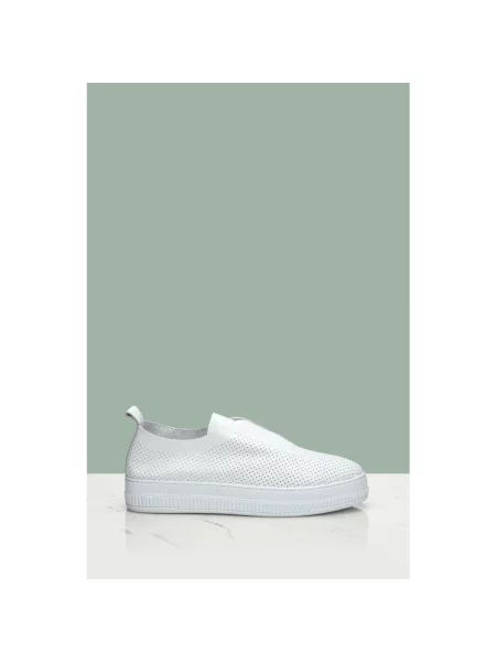 Кеды Estro без шнуровки белые