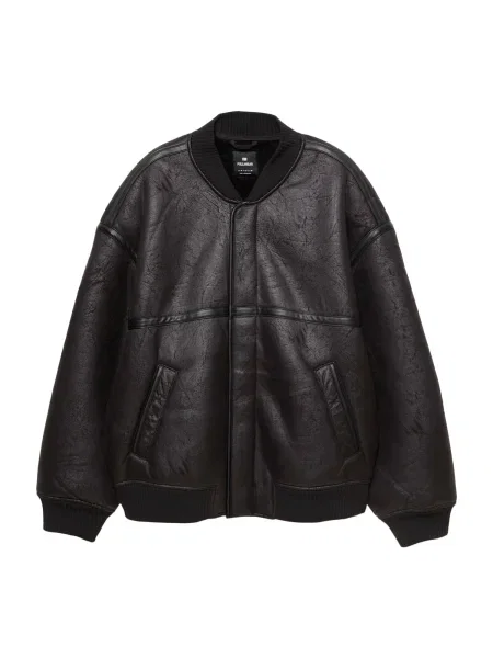 Pull&Bear Geacă de primăvară-toamnă negru