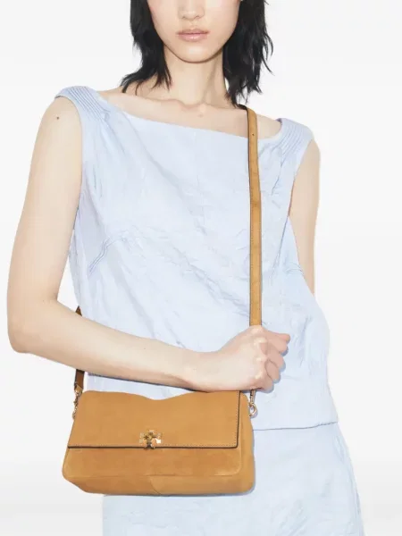 Geantă Tory Burch din piele de căprioară mini