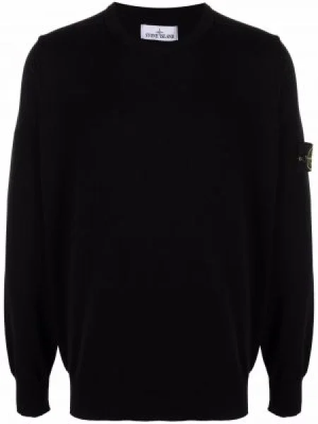 Pulover Stone Island cu decolteu rotund cu strasuri