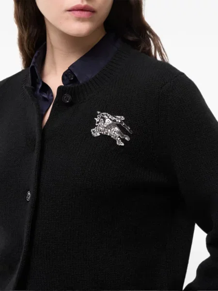 Cardigan Burberry de lână negru