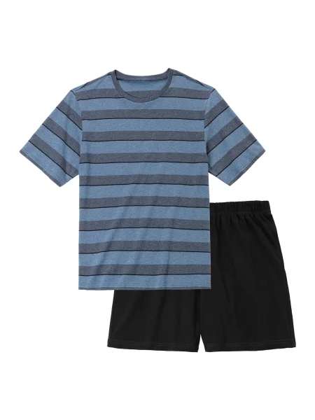 H.I.S Pijama scurtă albastru noapte / safir negru