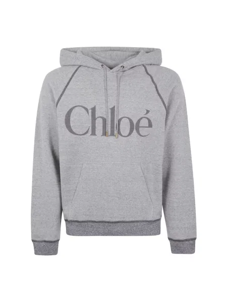 Bluza Chloe klasyczna z logo szara