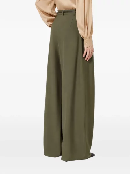 Cu centură pantaloni Max Mara verde