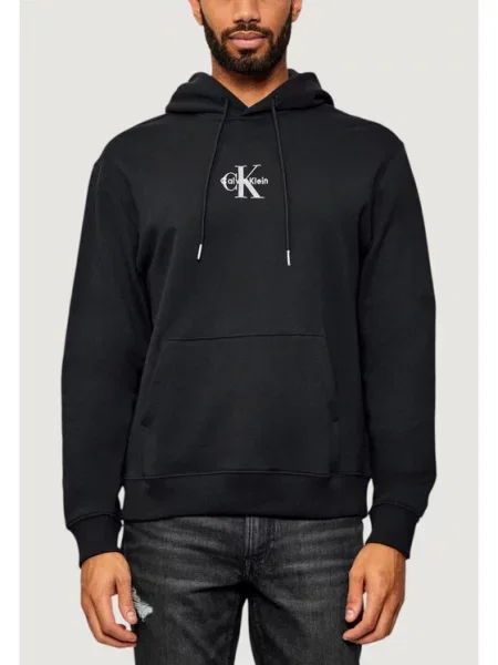 Mikina s kapucí Calvin Klein černá