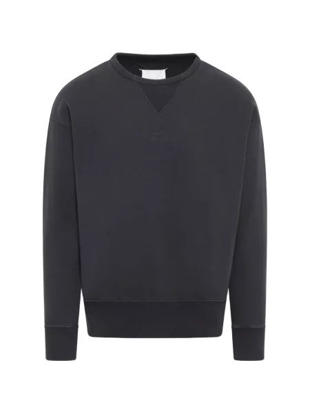 Hanorac crewneck Maison Margiela cu decolteu rotund negru