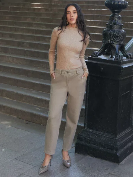 Штани класичні Seventeen вовна/віскоза бежевий