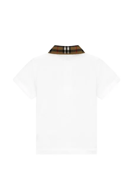 Koszulka polo dziecięca Burberry biała