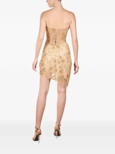 Rochie mini Andreea Veneciuc cu broderie din dantelă