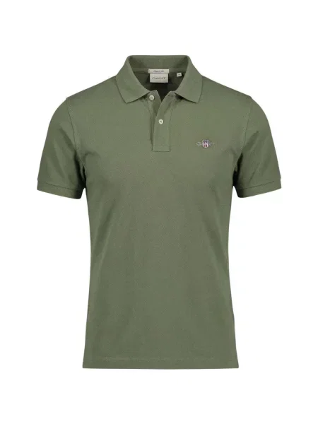 Tricou polo Gant verde