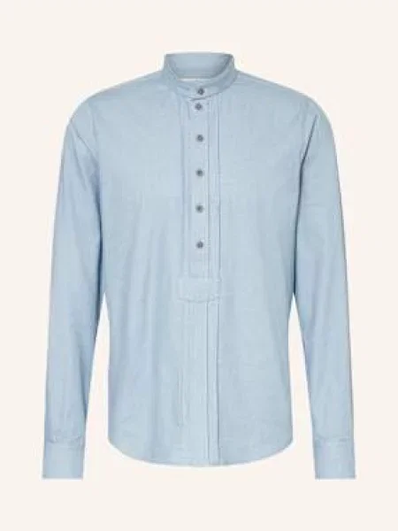 Grasegger Koszula Do Stroju Ludowego Kopeke Extra Slim Fit Ze Stójką blau